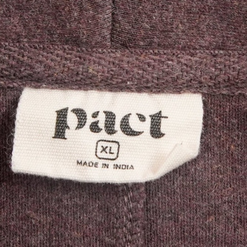 Pact Open Front Shawl Collar Cardigan Sweater Pocket Organic Women XL Lounge - Picture 7 of 11